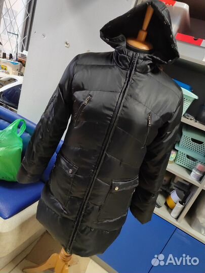 Пуховик женский удлинённый