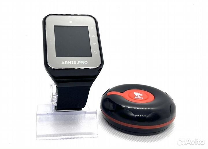 Кнопка вызова официанта персонала Классик и часы