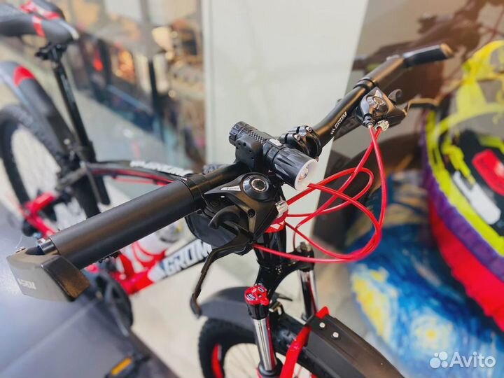 Велосипед горный скоростной grom GT130 26'' черный