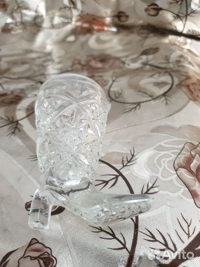 Хрустальные рюмки сапожки