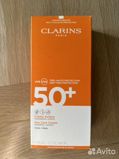 Солнцезащитный крем spf 50 Clarins