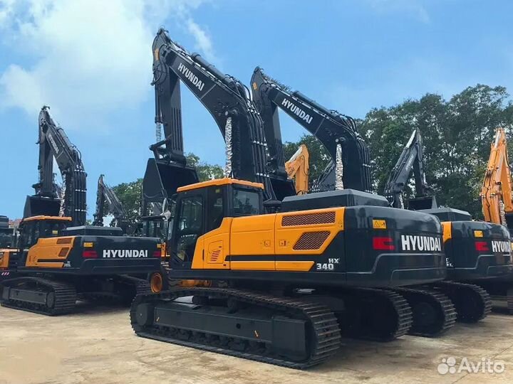 Гусеничный экскаватор Hyundai HX340HD, 2024