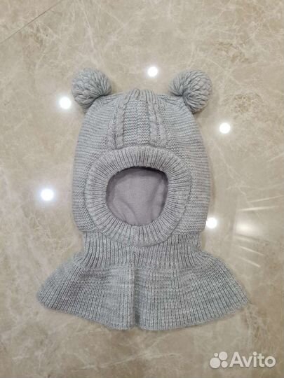 Шапка-шлем зимняя для девочки