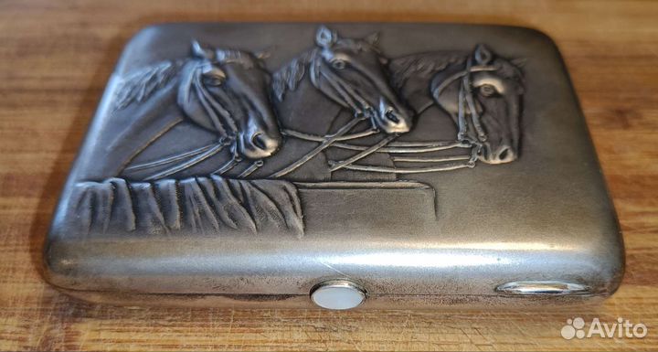 Портсигар серебряный 