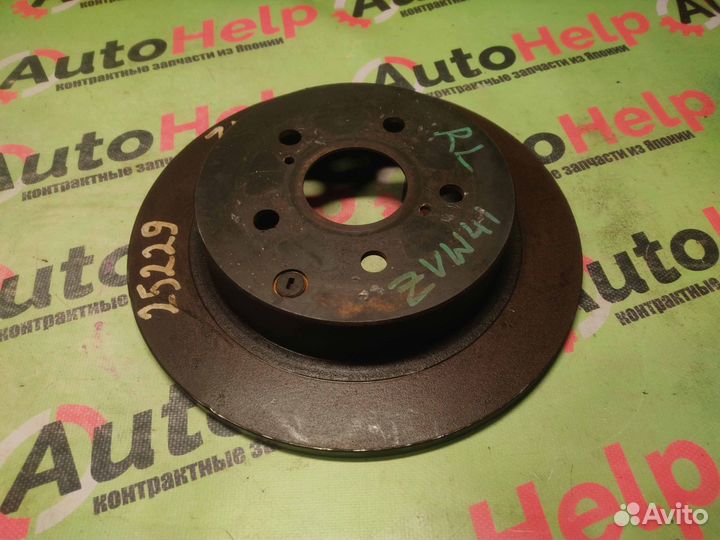 Диск тормозной toyota prius ZVW41W задний 290 мм