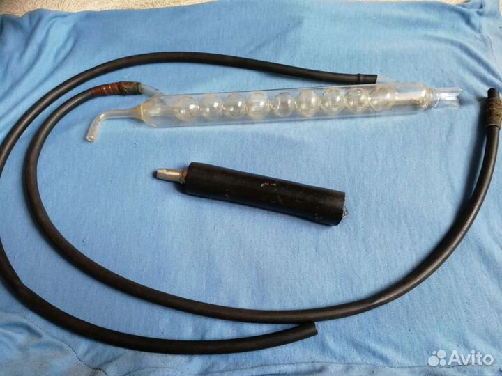 Дистиллятор стеклянный, змеевик, 9 шариков