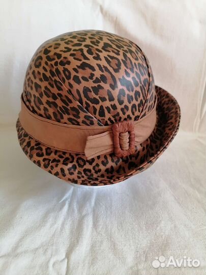 Шляпа женская натуральная кожа