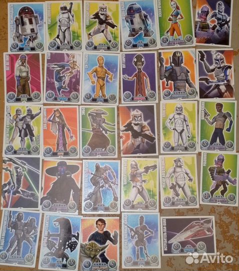 Коллекционные карточки звёздные войны