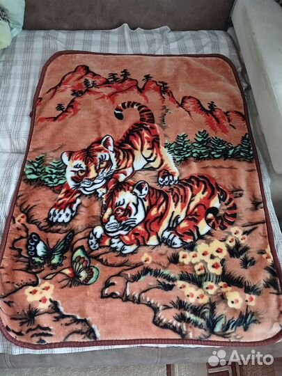 Плед детский плюшевый