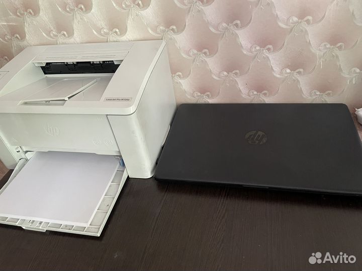 Ноутбук и принтер hp