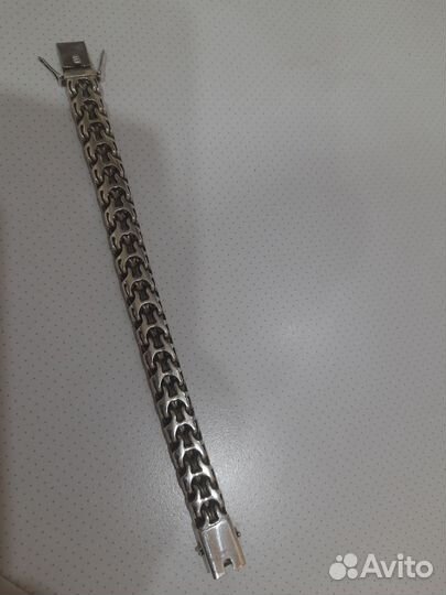 Серебряный браслет мужской 925