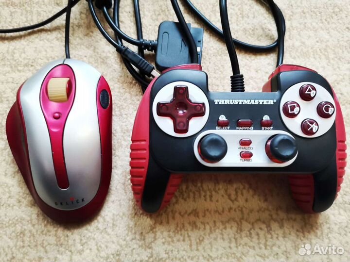 Геймпад Thrusmaster + мышь Oklick