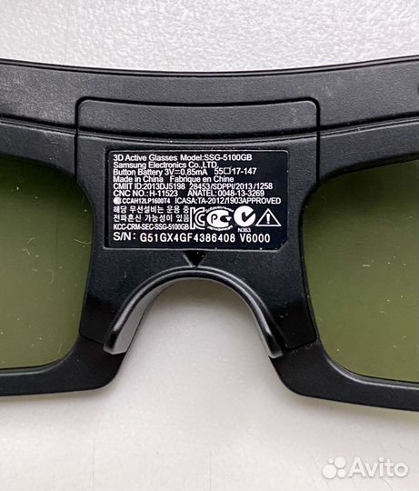 3D очки samsung 2шт