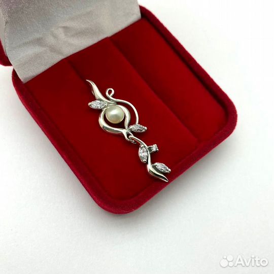 Щ43а,Подвес с камнями,серебро,925,id 50245