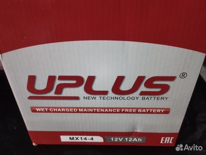 AGM Аккумулятор leoch uplus 12А*ч