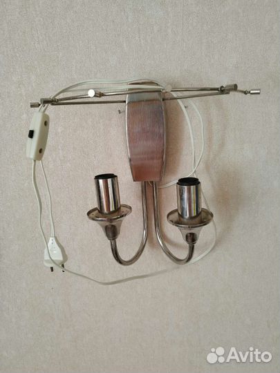 Хрустальный светильник бра СССР