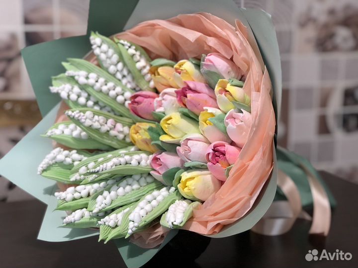 Букет из зефира