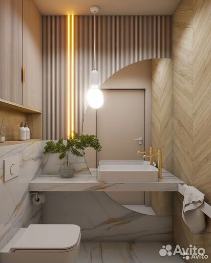 Зеркало в ванную с подсветкой полукруглое Lino