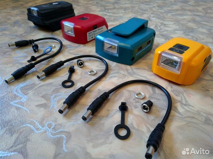 Адаптер PowerBank USB - Makita, Dewalt, Milwaukee