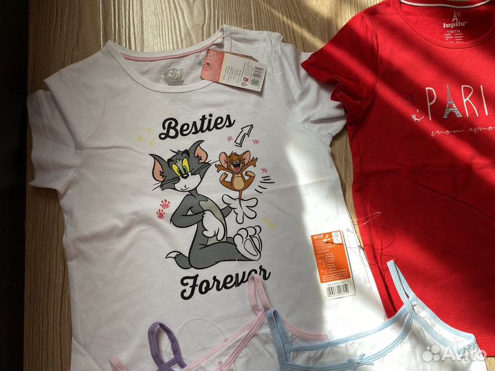 Вещи на девочку 110/116 новые пакетом