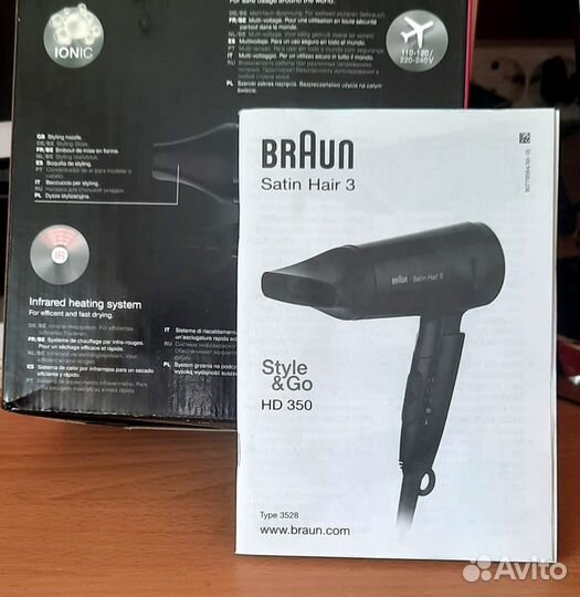 Фен для волос braun