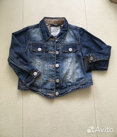 Джинсовая куртка для девочки Next, 98 размер