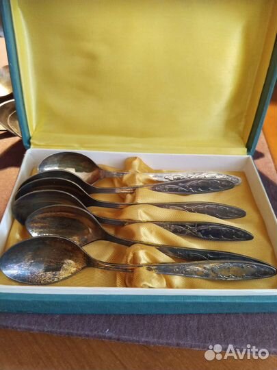 Мельхиор ложки вилки ножи СССР