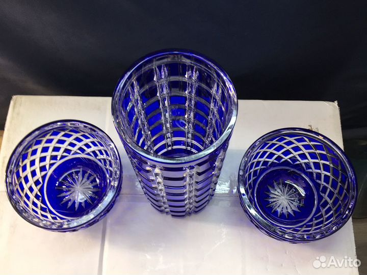 Вазочки цветной хрусталь