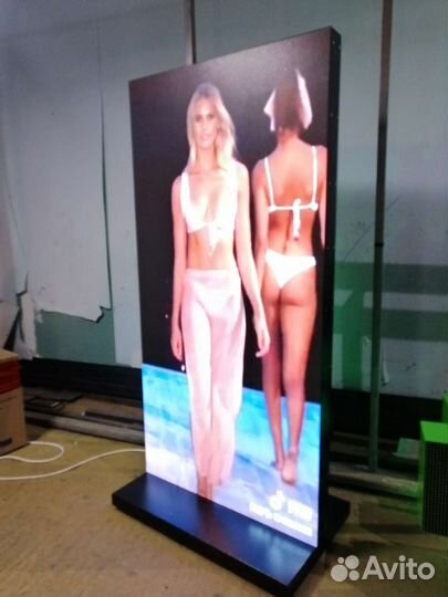 Видеостойка (напольный LED экран) для рекламы