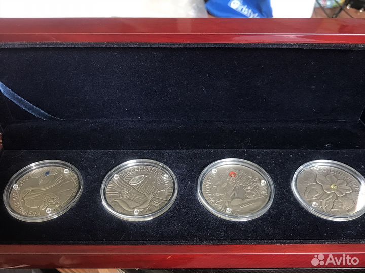 Наборы монет серебро, беларусь, польша