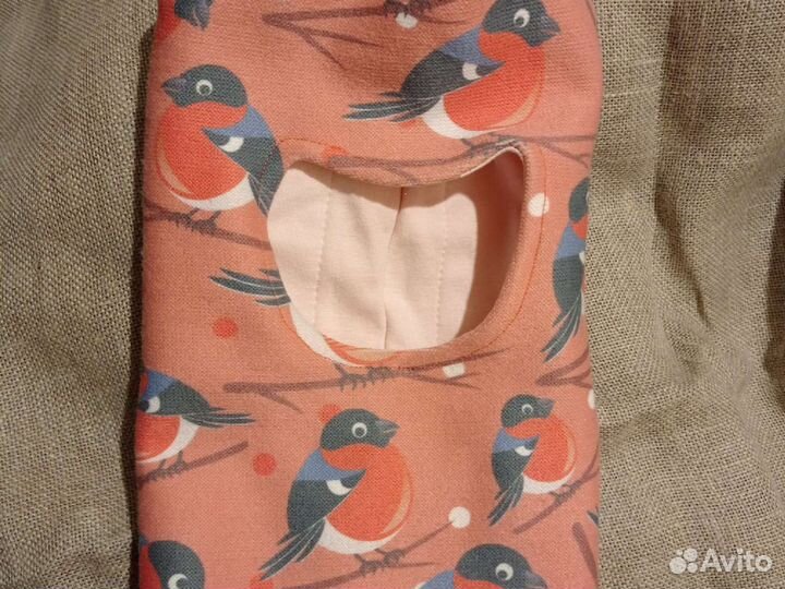 Новый шлем снегири коралловый