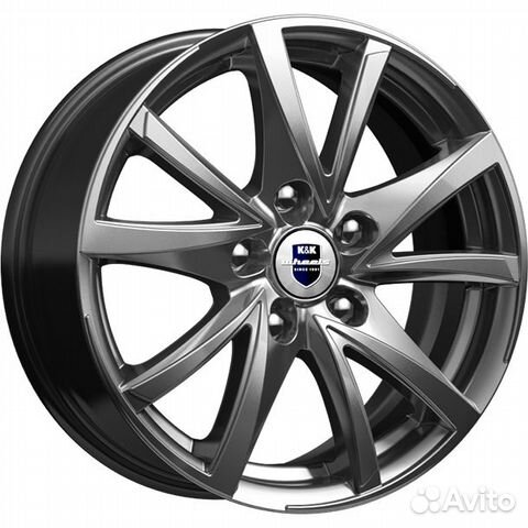 R15 4x100 6,5J ET35 D67,1 K&K Игуана (кс546) Дарк