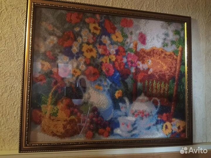 Готовая алмазная мозаика 40*50 см
