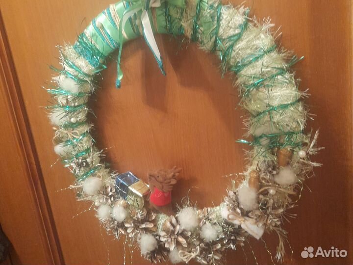 Венок новог d38см Достав Лен.р-н