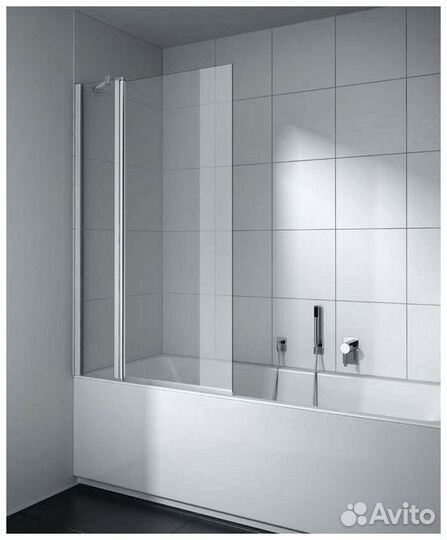 Шторка на ванну Kermi 105x160 Хром Стекло ckdtl10