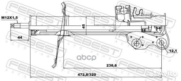 Амортизатор передний левый GAS.twin tube 026666