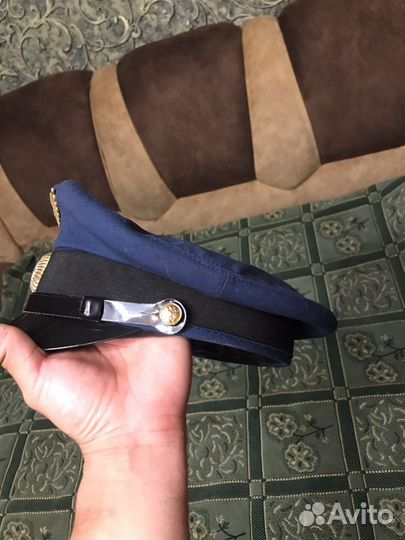 Фуражка офисная синяя 58 размера