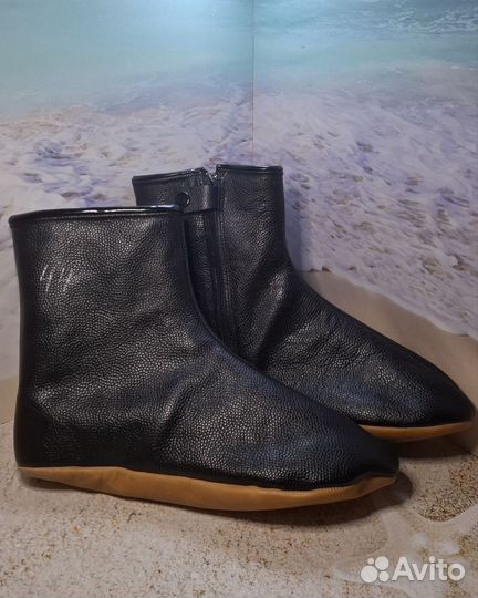 Махси с мехом натуральной кожи