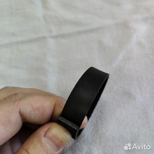 Кожаный шнур плоский матовый