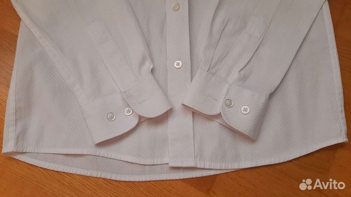 Рубашка школьная белая,146