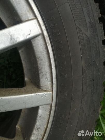 Продам колёса 195/65/15, 5х100, ет38
