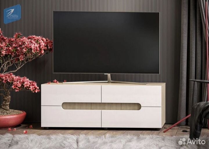 Палермо-3 Тумба тв Ясень Шимо светлый Белый