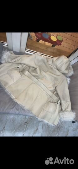 Дубленка натуральная для девочки 4-6 лет