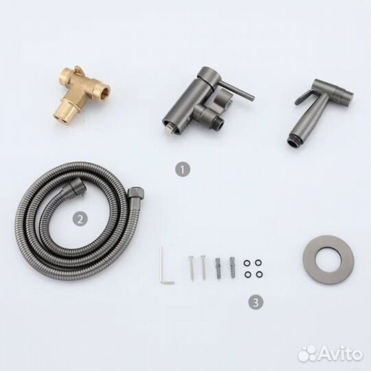 Встроенный гигиенический душ G7206-9 оружейная ст