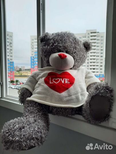 Мишка Тедди Me to you большой серый медведь