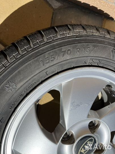 Шины зимние Kormoran 155/70R13 на оригинальных дис