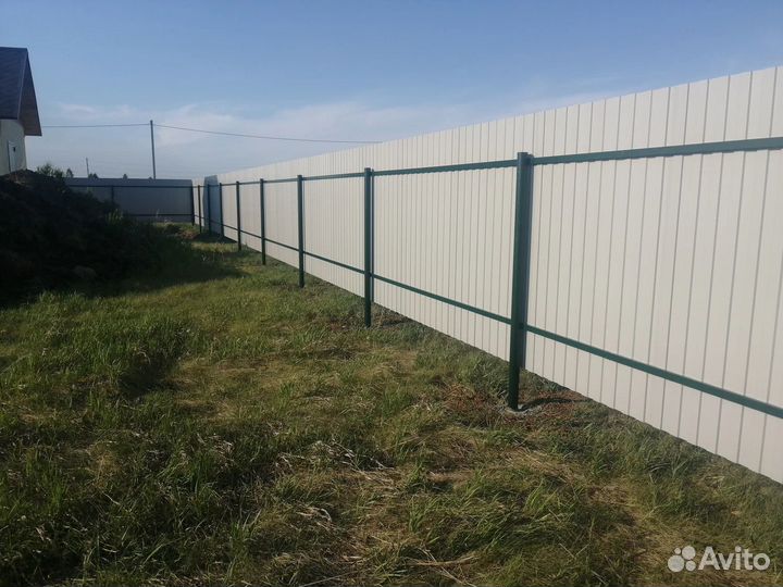 Забор из евроштакетника в Орехово-Зуево