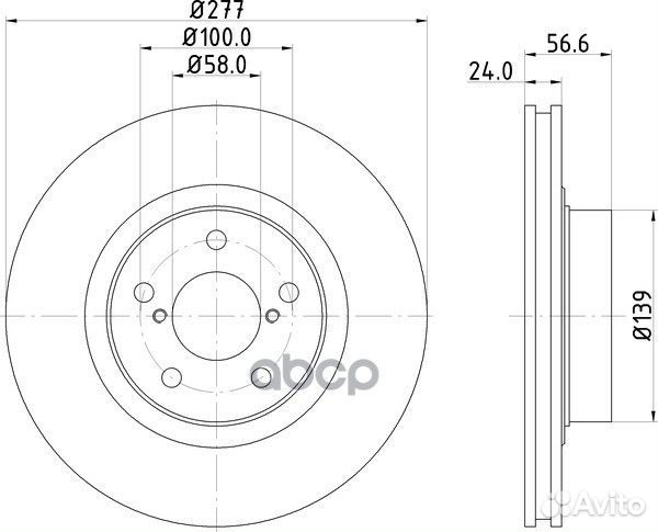Диск тормозной перед ND7003K nisshinbo