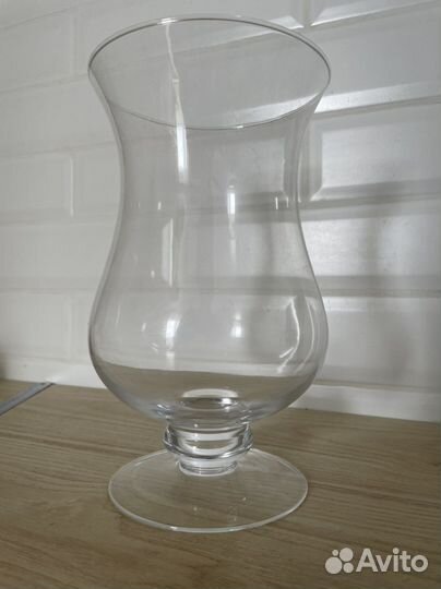 Стеклянный вазон для сладостей 25 см