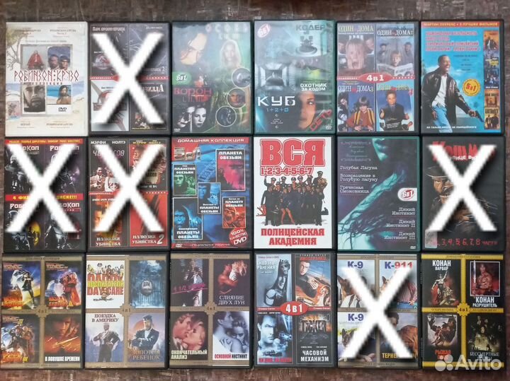 DVD диски - полные коллекции фильмов